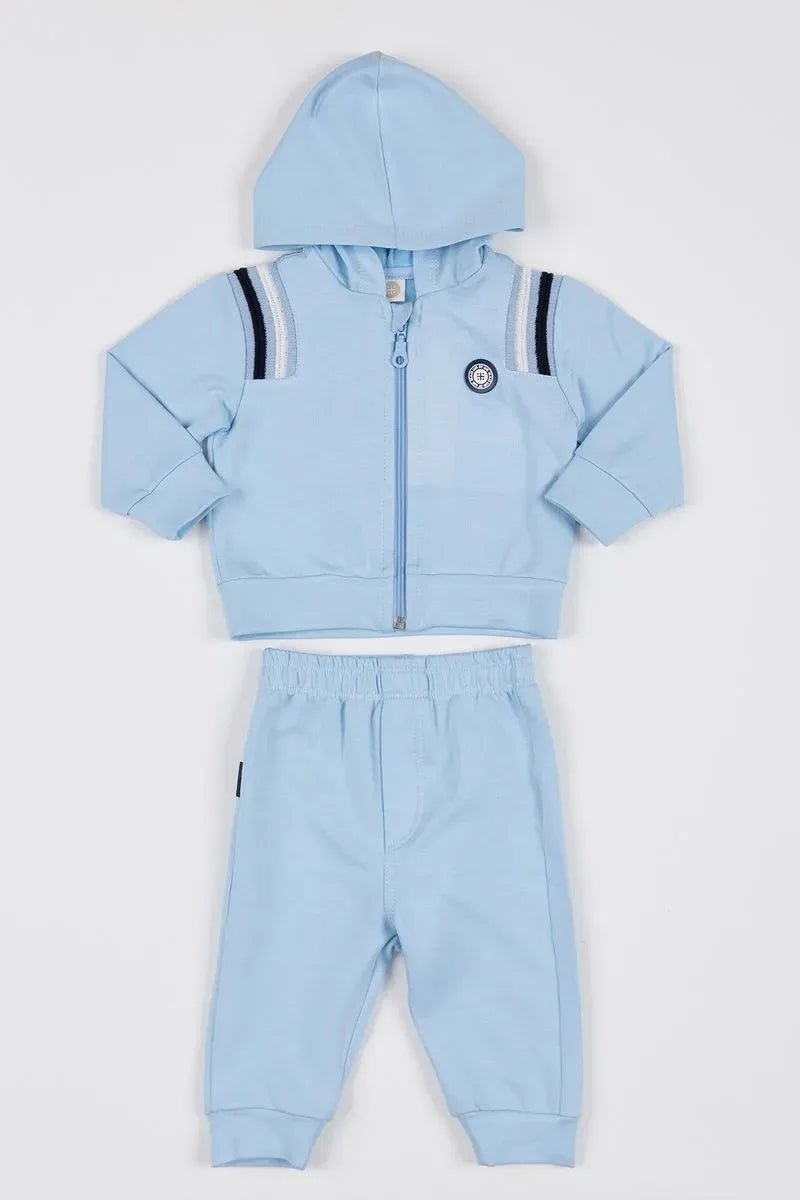 Conjunto Bebê Abrigo com Blusa e Calça de Moletinho de Viscose Felpado