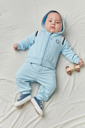 Conjunto Bebê Abrigo com Blusa e Calça de Moletinho de Viscose Felpado